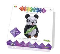 CreativaMind- Creagami Panda Creative Origami Modular Game, Multicoloured, 734