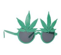 Creative 00705 Folat Glasses Cannabis Leaves, Green