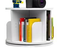 Creative 1-Level Corner Bookshelf Rotating Multi-Functional Book nizer Space-Saving Storage Rack for Study & Living Room Stylish Home Decor.