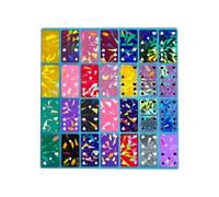 Creative 28 Slots Resin Casting Durable Silicone Domino Mold Flexible Silicone Mold Jewelry Making Tools for Clay Crafting