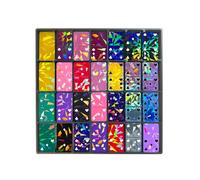 Creative 28 Slots Resin Casting Durable Silicone Domino Mold Flexible Silicone Mold Jewelry Making Tools for Clay Crafting