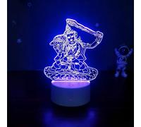 Creative 3D Neon Sign Buddha Meditation Optical Illusion LED Table Desk Lamp 7 Colors Changing Acrylic Sheet Touch Switch Decor for Bedroom Office USB Powered