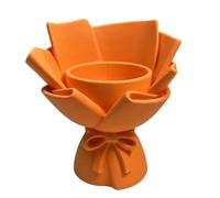 Creative 3D Printed Floral Vase Pen Holder Double Use As Stationery Organizers 3D Print Bouquet Vase Pen Holder Published Arrangement Owner