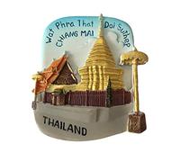 Creative 3D Refrigerator Magnet,Thailand Chiang Mai Tourist Souvenirs,Resin Fridge Magnet Home & Kitchen Decoration