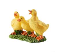 Creative 3PCS Duck Statues for Lawn and Garden Decor, Resin Material Suitable for Outdoor and Indoor Use Including Office and Living Room