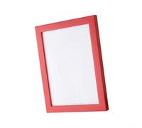 Creative 8 Inch Resin Photo Frame Unique Design for Wall or Tabletop Display Vibrant Colors Fits 15.1 x 20.3 cm Living Room Bedroom Nursery Home Decor Picture Holder Stand(Red)