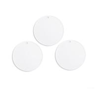 Creative Acrylic Disc Set 10PCS Clear Blanks for Making Unique Key Chains, Christmas Ornaments, and Other Fun Crafts (7.5CM)
