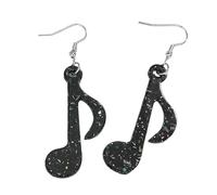 Creative Acrylic Musical Note Dangle Earrings Trendy Ear Studs Fashionable Statement Accessories For Trendsetters Colorful Music Note Jewelry