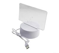 Creative Acrylic USB Message Board Night Light with Pen for Writing and Erasing Messages Warm LED Lamp for Home Use (calendar)