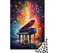 Creative Adult Puzzle Game, 1000 Pcs Piano Color Art Jigsaw
