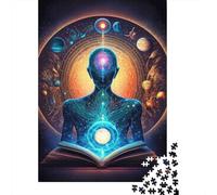 Creative Adult Puzzle Game, 1000 Pcs Universe Book Mind Jigsaw