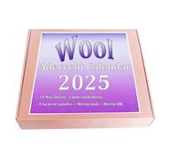 Creative Advent Calendar 2025 Premium Wool Construction for Long Lasting Holiday Craft and Cherished Keepsakes Yarn Advent Calendar
