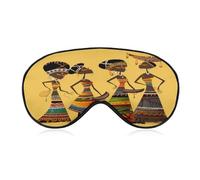 Creative African Culture Eye Cover Breathable Comfortable Eyeshade Soft Skin Friendly Sleep Mask Party Night Blindfold with Fashion Adjustable Eye Mask for Night Sleeping Travel Nap