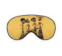Creative African Culture Eye Mask for Women & Men, Breathable & Adjustable Eye Cover, Ultra Soft Sleep Mask, Lightweight Travel Blindfold for Airplane, Nap, Night Sleeping