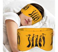 Creative African Culture Print Travel Eye Mask Full Wrap Adjustable Darkness Sleep Headband