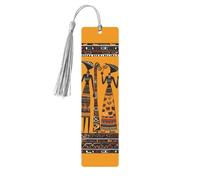 Creative African Culture2 Metal Bookmarks with Tassel,Cool Book Markers for Reading Women, Men,Aluminum Hanging Ornament Fancy Handmade Craft Reading Accessories Gift for Book Lovers S