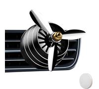 Creative Air force 3 Car Air Freshener, Rotating Propeller Outlet Vent Car Scent with Light, Long Lasting Scents Outlet Clip Fragrance Diffuser for Vehicle Interior Accessories
