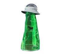 Creative Alien Spaceship Pencil Case, Clear Pencil Case Large Pen Bag, Portable Office Stationary Organiser, for Student, Work (Green)