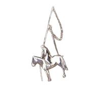 Creative Alloy Mongolian Horse Lassoes Poles Pin Accessory for Trendy Outfits Wear Versatile Pin