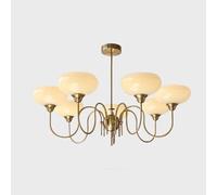Creative and Simple French Cream-Style Chandelier, Romantic Restaurant Main Lamp, Modern Ceiling Light, Minimalist Decorative Chandelier, Vintage Chandelier,7 heads
