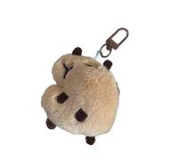Creative Animal Plush Holder with Squeak Function Bag Accesories Plush Keyring Purse Decor Animal Lover Kids Animal Keychain