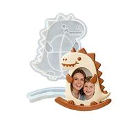 Creative Animal Themed Rocking Base Photo Frame Silicone Mold Cats Dog Dinosaur Picture Swing Base Photo