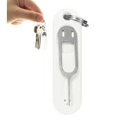 Creative Anti-lost Card Eject Pin, Silicone Protective Case With Ring Keychain, Cell Phone Tablets, Invisible Portable Card Removal Tool, Ai