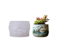 Creative Archosaur Elastomer Molding Cast for Artisanal Rosin Art Concrete Cultivators Artisanal Donations Dinosaur Flower Container Cast for Succulents