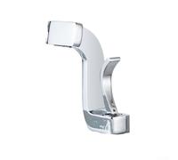 Creative Art Bathroom Basin Waterfall Faucet with Hot and Cold Water Function, Made of Quality Brass, Rocker-Style Widened Handle, 32-40mm Installation(Silver)