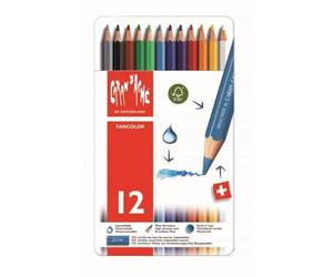 Creative Art Materials Caran D'Ache Fancolor Water Soluble Pencils, Multi-Colour