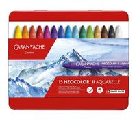 Creative Art Materialscaran Dache Neocolor Ii Water Soluble Wax Pastel Set, Multi-Colour, Pack Of 15