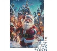 Creative Art Santa Claus Jigsaw Puzzle for Adults 1000 Piece Puzzles for Kids Family Challenging Games Toys 1000pcs (38x26cm)