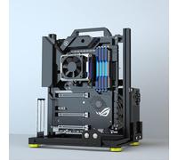 Creative Assembly PC Frame Test Bench - Open Air Aluminum Frame Case, DIY Computer Motherboard Case Rack for ITX, ATX, MATX/EATX Motherboards