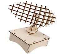 Creative Aviation Education Set Wood Battlefields Radars Station for Projects and Hobbies Wood Educational Model