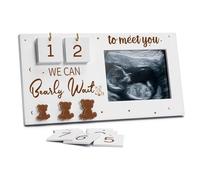 Creative Baby Scan Photo Frame Countdown Weeks Display Ornament Mum to Be Expecting Parents