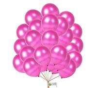 creative balloons Metallic Hot-Pink Balloons 5 inch Bright Colorful Shiny Balloons Happy Birthday Decorations Wedding Engagement Christmas Party Balloons 30 Pack