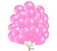 Creative Balloons Pink Metallic Balloons 5 Inch Round Mini Party Balloons for Birthday Wedding Festival Decorations Supplies Pack of 100
