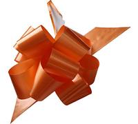 creative balloons Pull Bows Orange Decorative Ribbon Bows for Gift Wrapping Presents Box 50mm Butterfly Knot Flowers Bouquet Gift Basket Bow Birthday Wedding Valentine Crafts Bows 5 Pieces