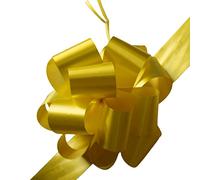 creative balloons Pull Bows Yellow Decorative Ribbon Bows for Gift Wrapping Presents Box 50mm Butterfly Knot Flowers Bouquet Gift Basket Bow Birthday Wedding Valentine Crafts Bows 5 Pieces