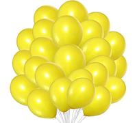 Creative Balloons Yellow Metallic Balloons 12 Inch for Sunshine Lemon Daisy Honeybee Theme Birthday Party Wedding Baby Shower Carnival Events Decorations, 25 Pack