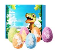 Creative Bath Bombs for Kids - 6 Pack Bath Bombs with Hidden Surprise Dinosaur Toys, Natural Formula Moisturizing & Soften Skin,Colorful Fizzy, Bathtub Bathtime Fun for Kids (1pcs)