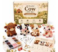 Creative Beaded Mini World 3D DIY Kit Collection, Tiny 3D Beaded Animal DIY Kit, Petite Beadeds Animal Craft Kit, DIY Creative Jewelry Art Craft, Gifts for Craft Lovers (F 1PC)