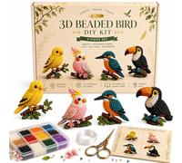Creative Beaded Mini World 3D DIY Kit Collection, Tiny 3D Beaded Animal DIY Kit, Petite Beadeds Animal Craft Kit, DIY Creative Jewelry Art Craft, Gifts for Craft Lovers (C 1PC)