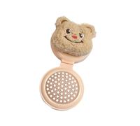 Creative Bear Designs Mirrored Brush For Women Student Beauty Tools Portable Hair Styling Accessories Cute Hairbrush