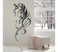 Creative Beautiful Horse Head Wall Decal Pet Animal Art Deco Office Vinyl Living Room Decal