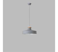 Creative Bell-Shaped Alumilight Nordic Minimalist Green Single-Head Chandelier 15.75In E27 Hanging Lamp Dining Table Bar Counter Decorative Lighting Fixture/Gray