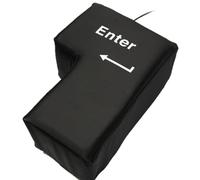 Creative Big Enter Key Computer USB Oversized Enter Key Venting Decompression Key Stress-relief Pillow Enter Pillow Button Anti-Stress Computer Huge Enter Key Big USB Keyboard Vent Button Pillow USB