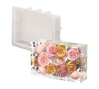Creative Bookend Silicone Molds Organizers Flower Preservation Mold Crystal Epoxy Mold for Hand-Making Resin Molds