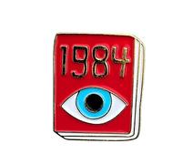 Creative Books 1984 Eyes Brooch Metal Drip Oil Badge Fashionable and Versatile Jewelry Accessories Anti-Utopian Literature Social Science Fiction Painted Enamel Pins