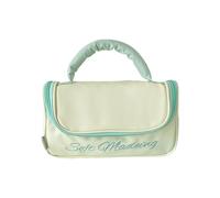 Creative Bow Make Up Bag Large Capacity Travel PU Cosmetic Organised Portable Toiletries Bags Storage Bags for Women Make Up Bag for Daily Use, Green, Mass beauty
